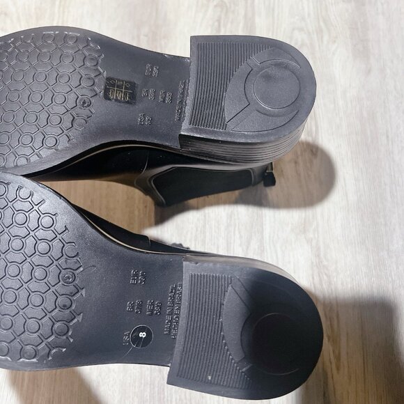 Kate Spade Solstice Women’s Ankle Bow Rain Boots Heeled Black Pull On US 8 - Picture 11 of 11